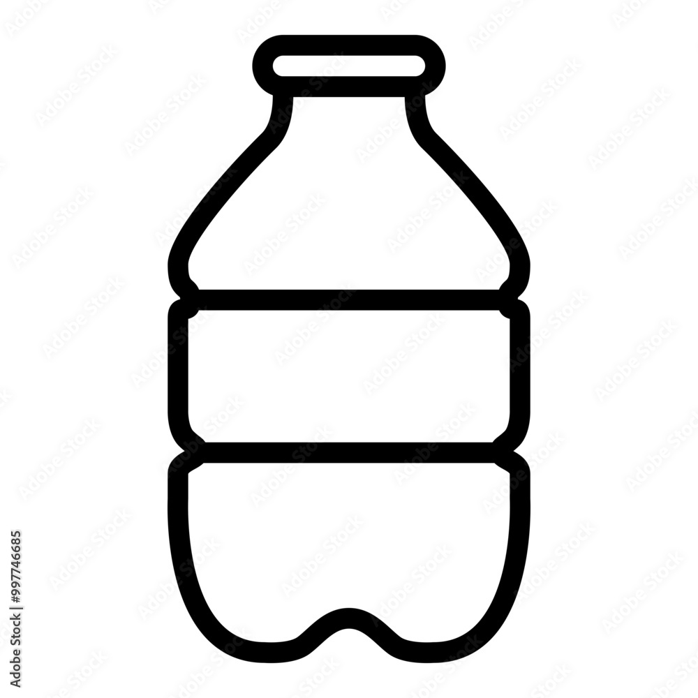 Bottle icon outline style. Simple packaging vector symbol illustration. Bottle icon outline style. Simple packaging vector symbol illustration.