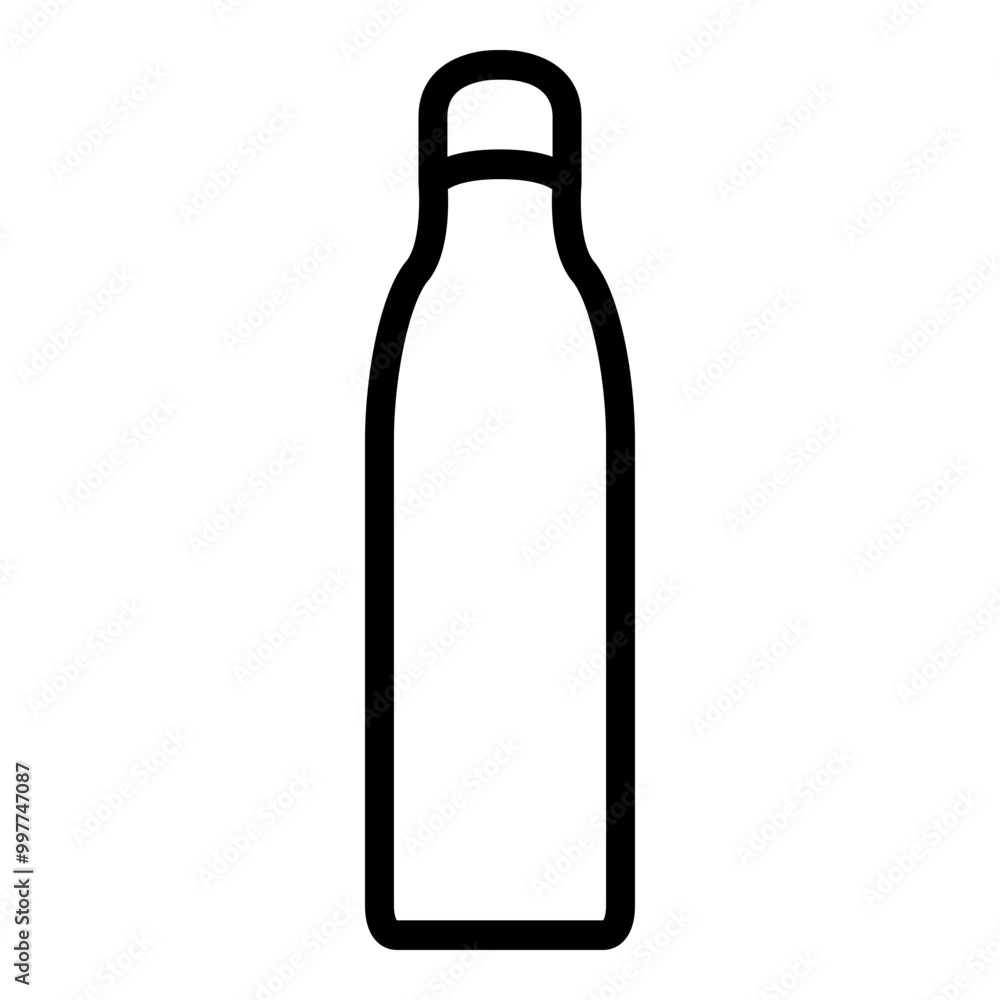 Bottle icon outline style. Simple packaging vector symbol illustration. Bottle icon outline style. Simple packaging vector symbol illustration.