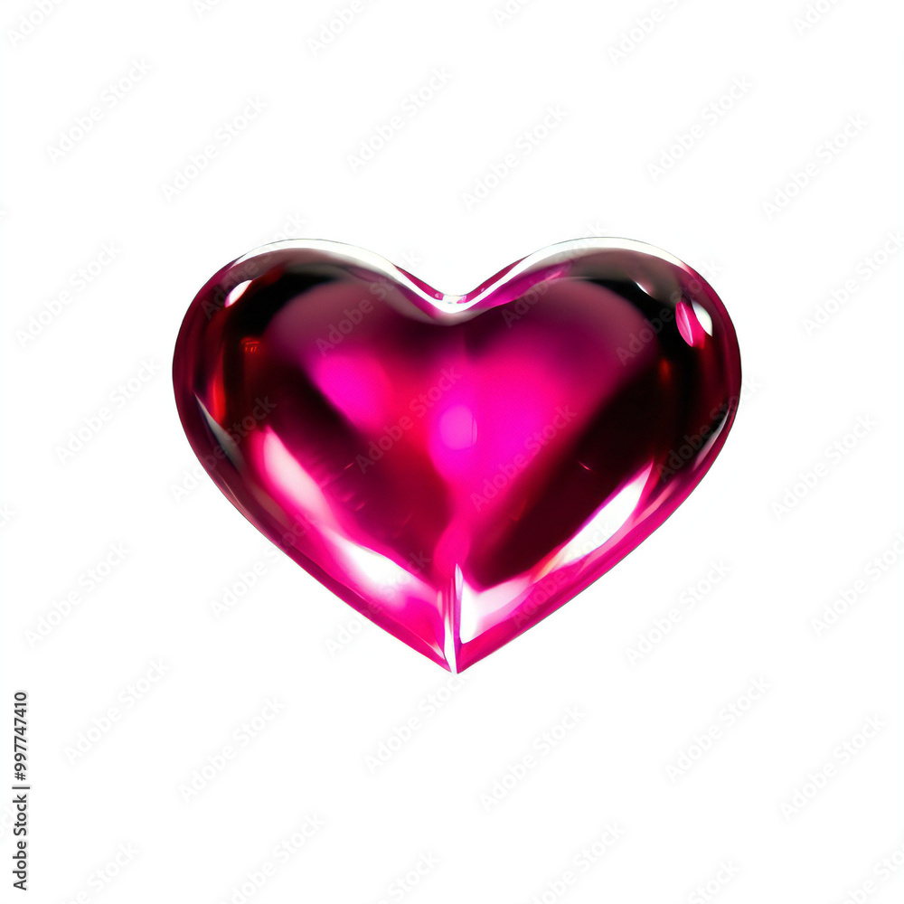 Beautiful pink heart, transparent Beautiful pink heart, transparent