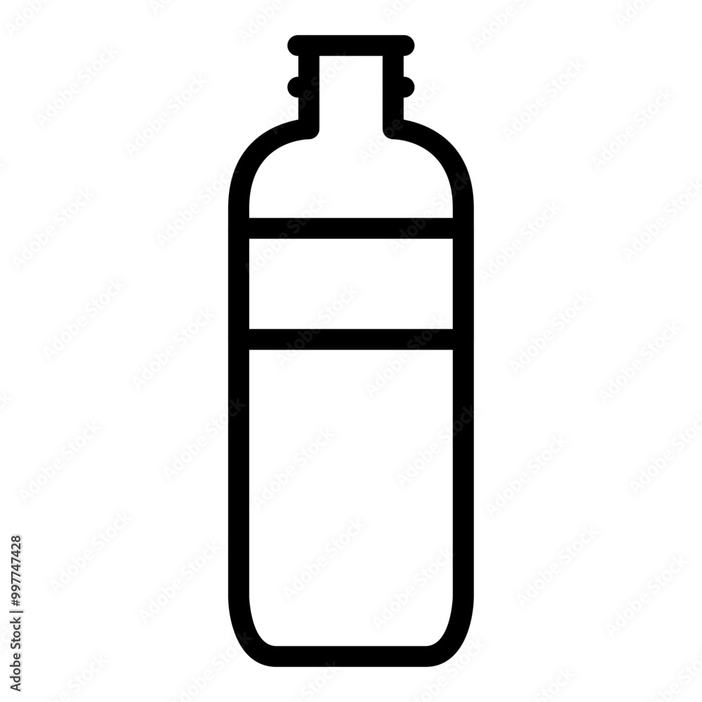 Bottle icon outline style. Simple packaging vector symbol illustration. Bottle icon outline style. Simple packaging vector symbol illustration.