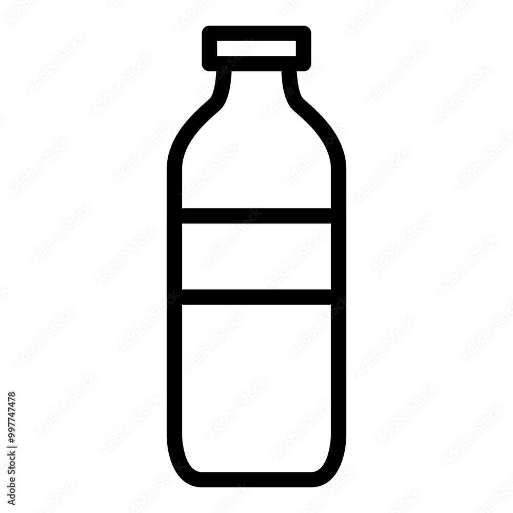 Bottle icon outline style. Simple packaging vector symbol illustration. Bottle icon outline style. Simple packaging vector symbol illustration.