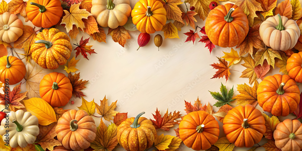 Halloween pumpkins and autumn leaves pattern for Halloween and Thanksgiving, halloween, pumpkins, autumn, leaves, pattern Halloween pumpkins and autumn leaves pattern for Halloween and Thanksgiving, halloween, pumpkins, autumn, leaves, pattern