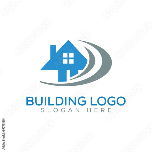 real estate logo concept. modern real estate vector design template.