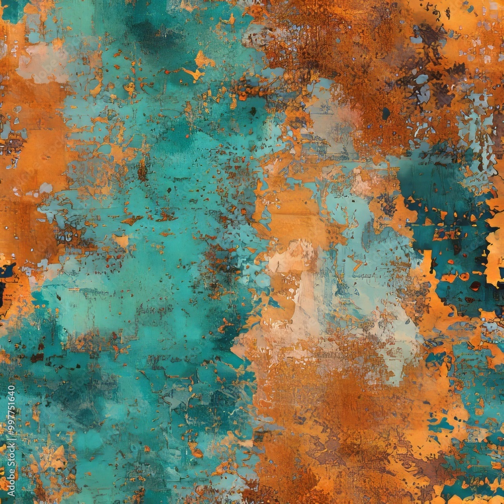Seamless Pattern Of Rust Stains And Patina Seamless Pattern Of Rust Stains And Patina