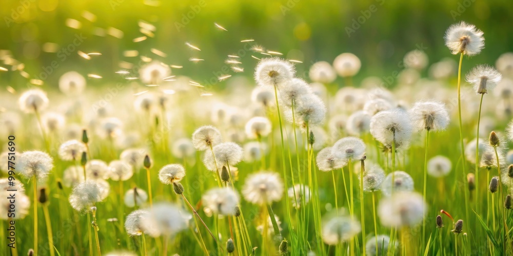 Flowering grass meadow with motion blur isolated on background, perfect for pollen allergy season , meadow, grass Flowering grass meadow with motion blur isolated on background, perfect for pollen allergy season , meadow, grass