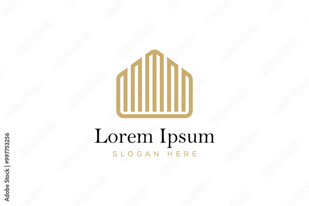 real estate logo concept. modern building logo vector design template. real estate logo concept. modern building logo vector design template.