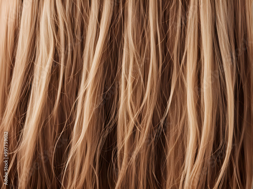 Wallpaper Mural Healthy long female hair, closeup Torontodigital.ca