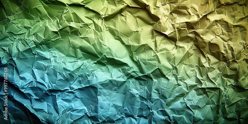 Wallpaper Mural green crumpled paper Torontodigital.ca