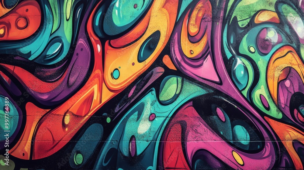 Vibrant Abstract Swirls in Bold Colors Vibrant Abstract Swirls in Bold Colors