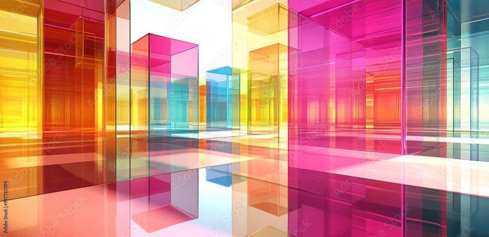 Abstract Colorful Glass Architecture Abstract Colorful Glass Architecture
