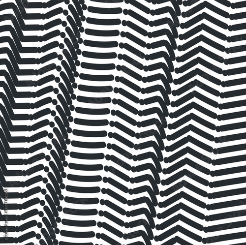 Imitation of dirty, clear and greasy traces from a car tire.