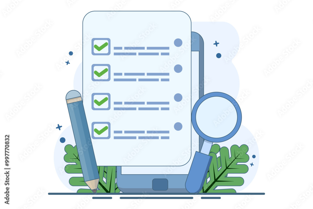 business concept Business strategy with schedule planning and success. Planning work tasks, filling checklist. Strategy. Flat vector illustration on background. business concept Business strategy with schedule planning and success. Planning work tasks, filling checklist. Strategy. Flat vector illustration on background.