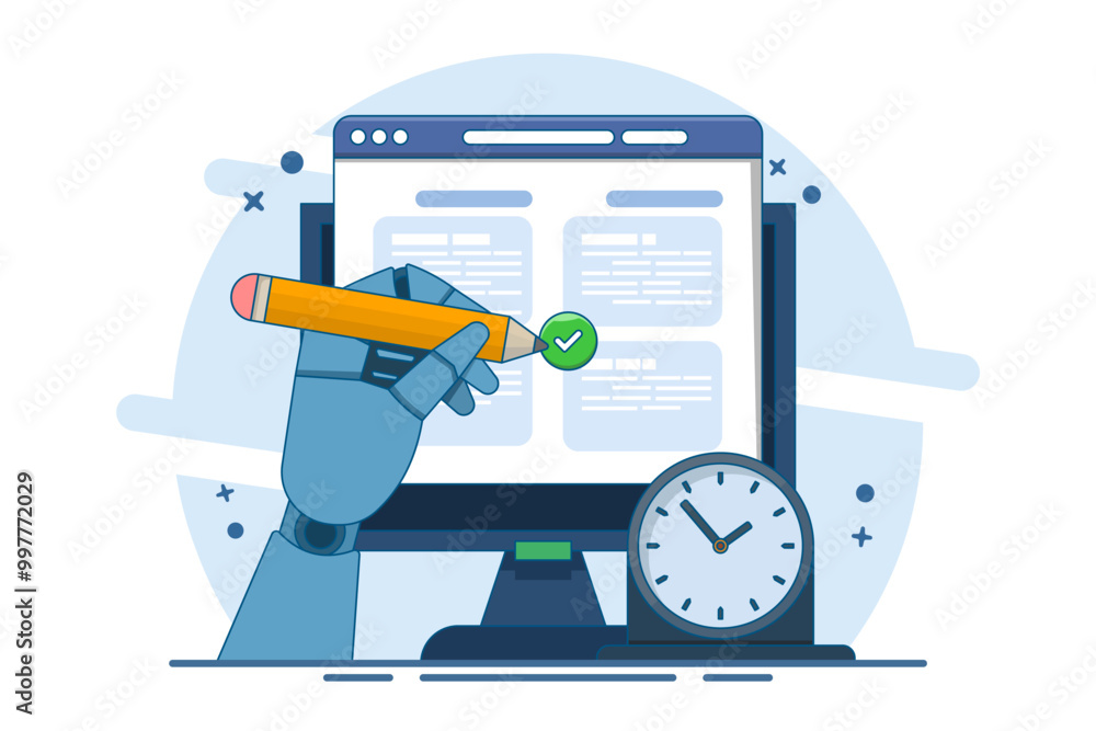 Schedule planning concept. Flat vector illustration banner. Job tasks, checklist filling, schedule making. To-do list. Business and organization concept. Flat vector illustration on background. Schedule planning concept. Flat vector illustration banner. Job tasks, checklist filling, schedule making. To-do list. Business and organization concept. Flat vector illustration on background.