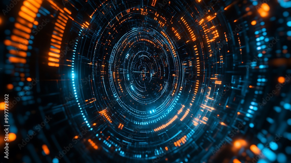 Obraz premium Abstract Digital Interface