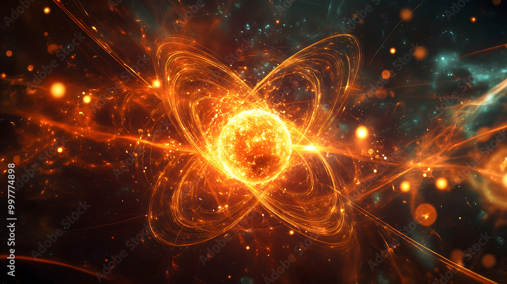 Abstract Cosmic Energy Flow Illustration Abstract Cosmic Energy Flow Illustration