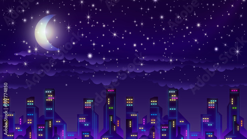 Night view of the city