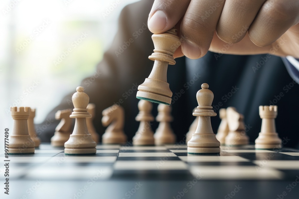 Decisive Strategies: An Intense Chessboard Moment in Business Tactics Decisive Strategies: An Intense Chessboard Moment in Business Tactics