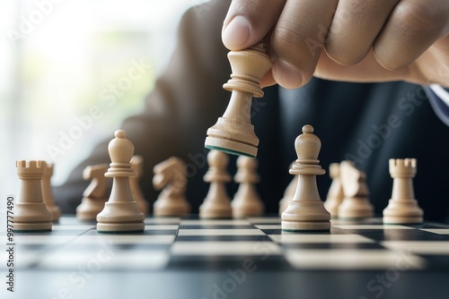 Decisive Strategies: An Intense Chessboard Moment in Business Tactics