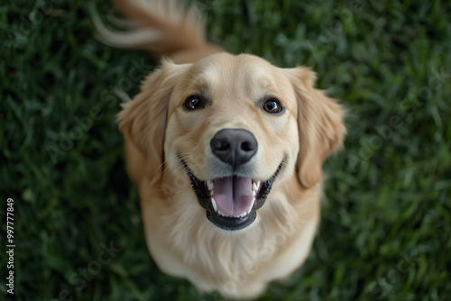 Happy Golden Retriever, Smiling Wide and Full of Life