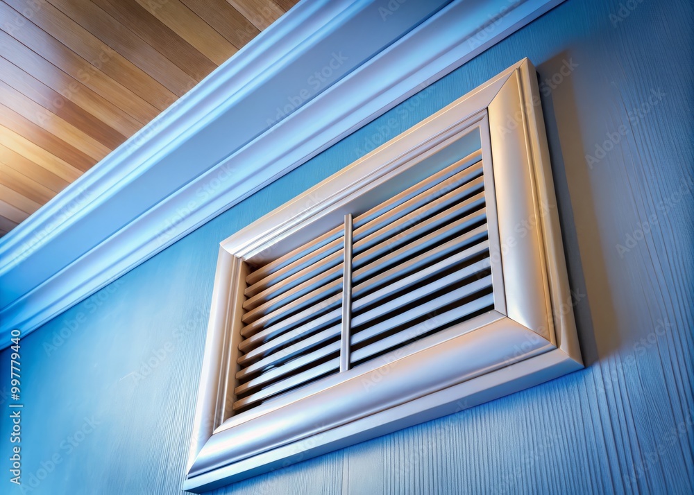 Fototapeta premium Above Door Air Vent for Efficient Airflow in Modern Interior Design and Home Ventilation Systems