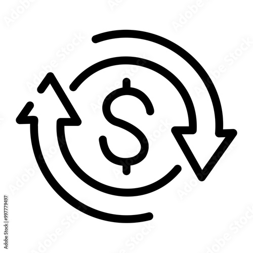 exchange Line Icon