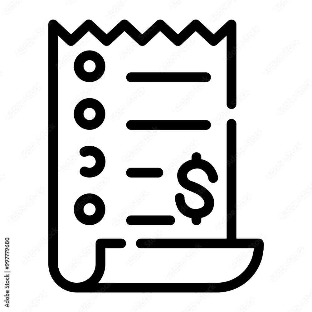 payroll Line Icon payroll Line Icon