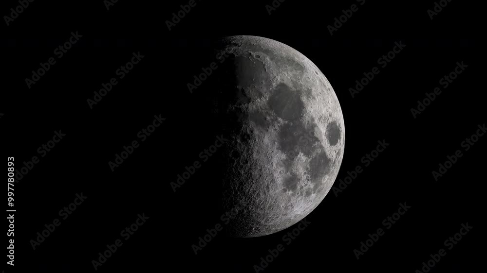 The moon is constantly rotating in the universe The moon is constantly rotating in the universe