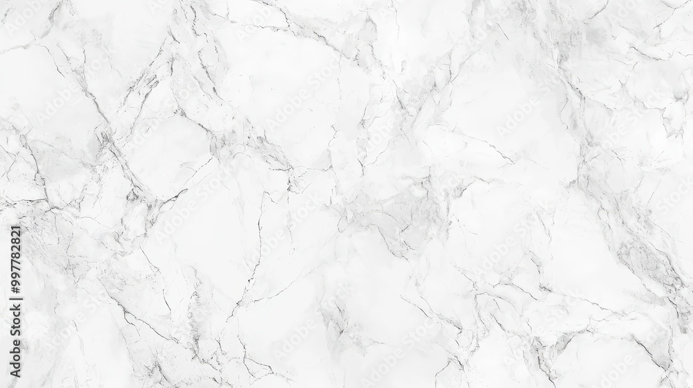 Fototapeta premium White Marble Texture Wallpaper. A luxurious white marble texture with subtle gray veining.