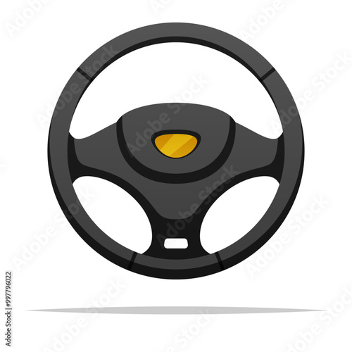 Steering wheel vector isolated illustration photo