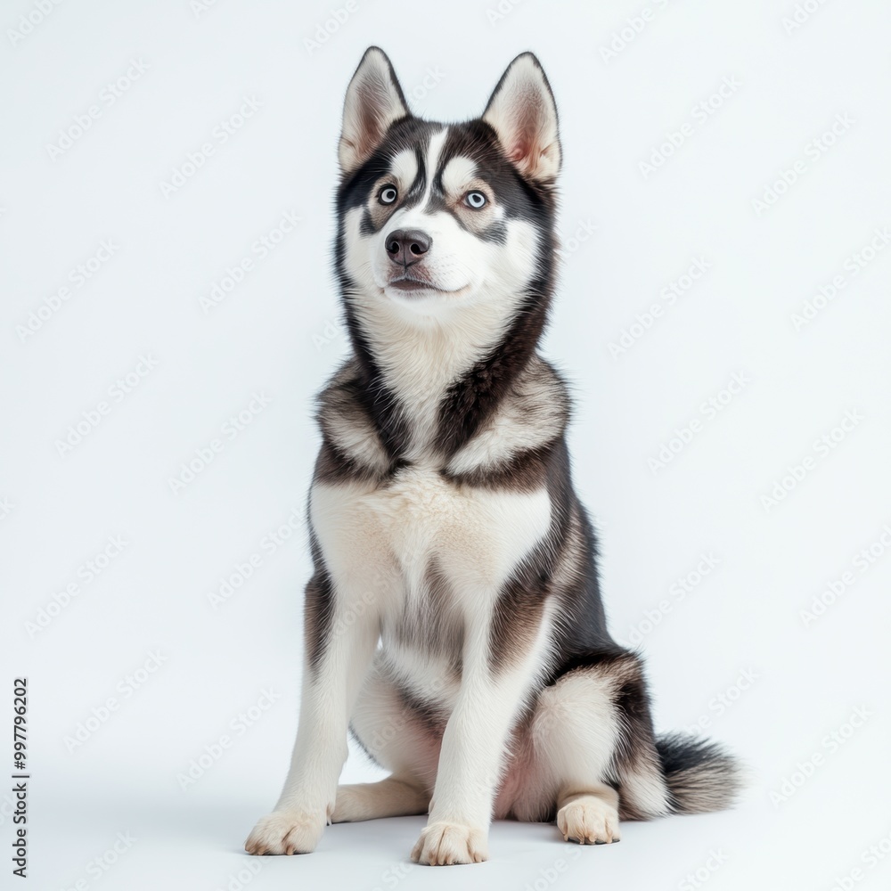 Husky Puppy Sitting. Husky Puppy Sitting.