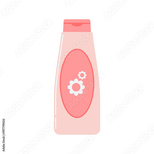 floral scented cream Icon Illustration
