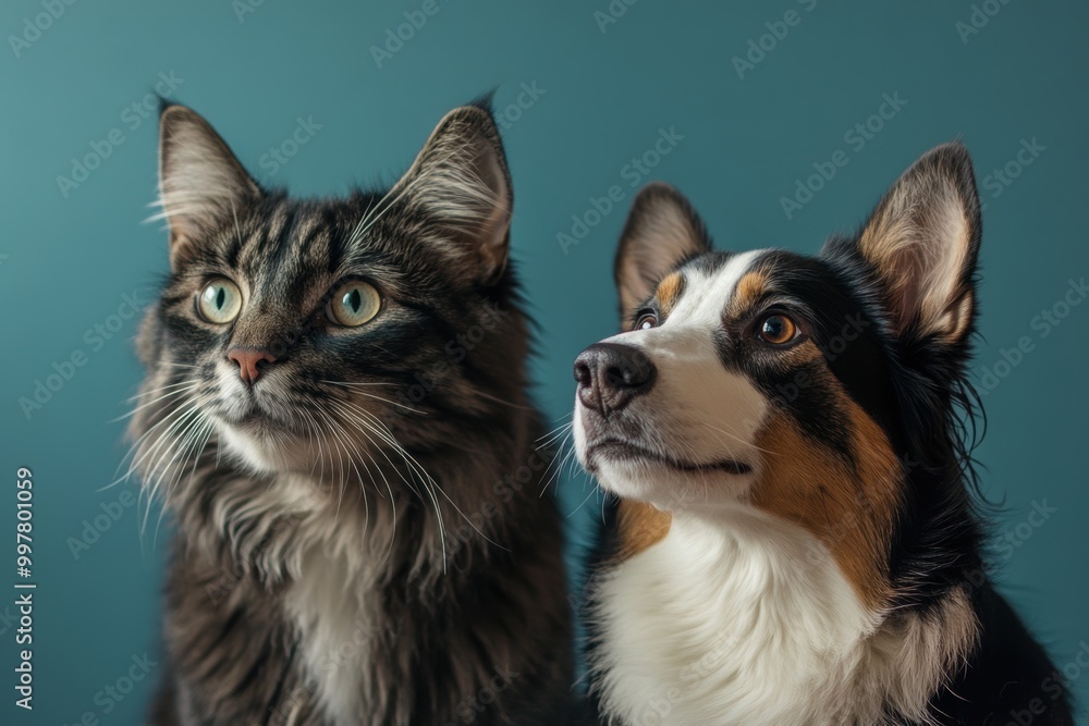 Cat and Dog Friends. Cat and Dog Friends.