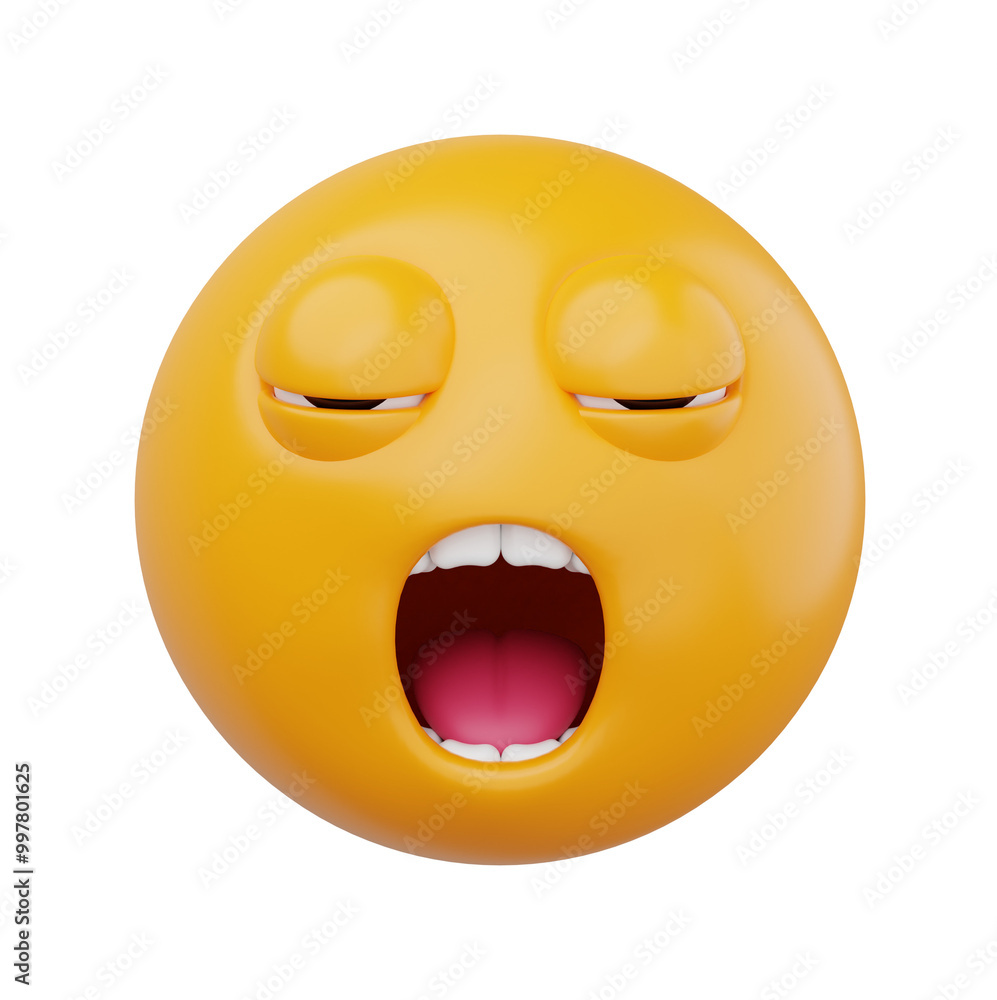 Fototapeta premium 3d render emoji illustration