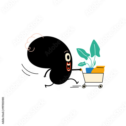 Character shopping for pot plants