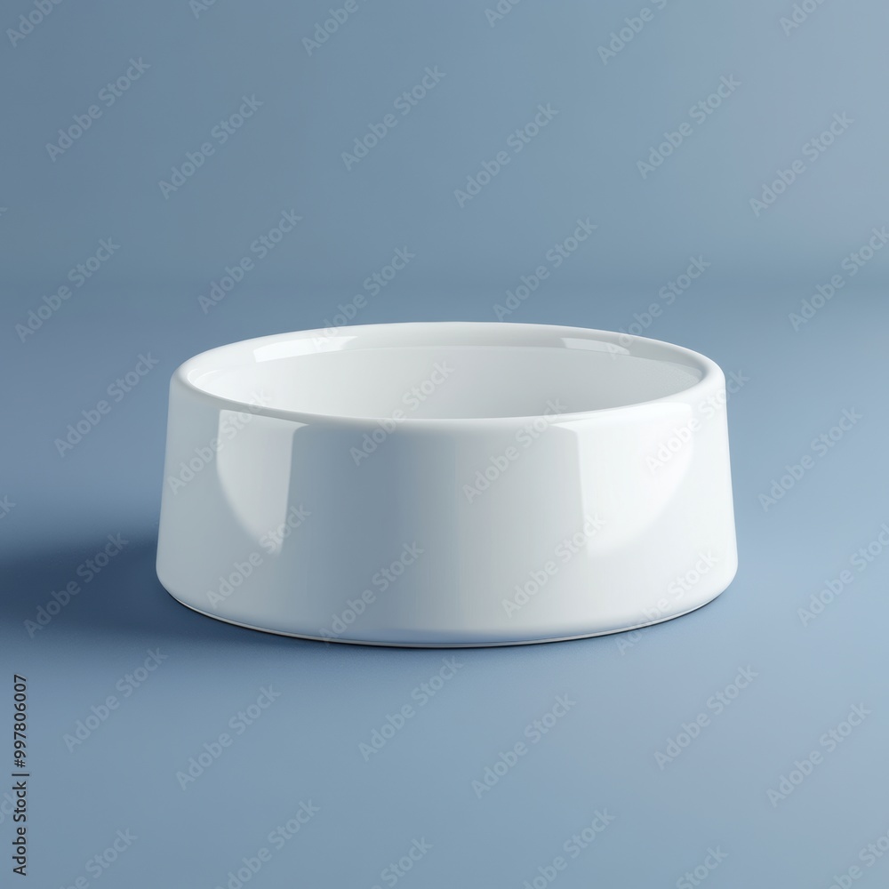 White Pet Bowl. White Pet Bowl.