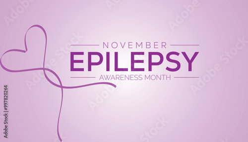 Epilepsy awareness month is observed every year on November. Medical Healthcare Awareness concept. background, placard, banner template Vector illustration design.