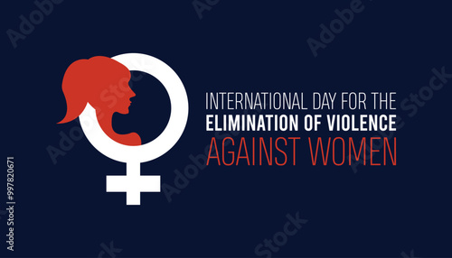 International Day for the Elimination of Violence Against Women is observed every year on November. Medical Healthcare Awareness concept. background, placard, banner template Vector 