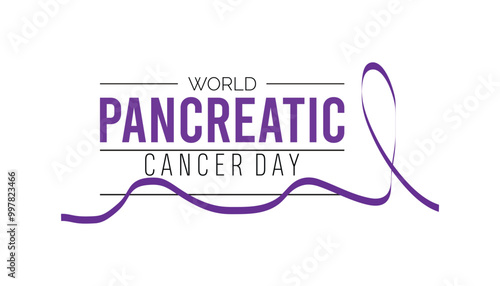 World Pancreatic Cancer Day is observed every year on November. Medical Healthcare Awareness concept. background, placard, banner template Vector illustration design.