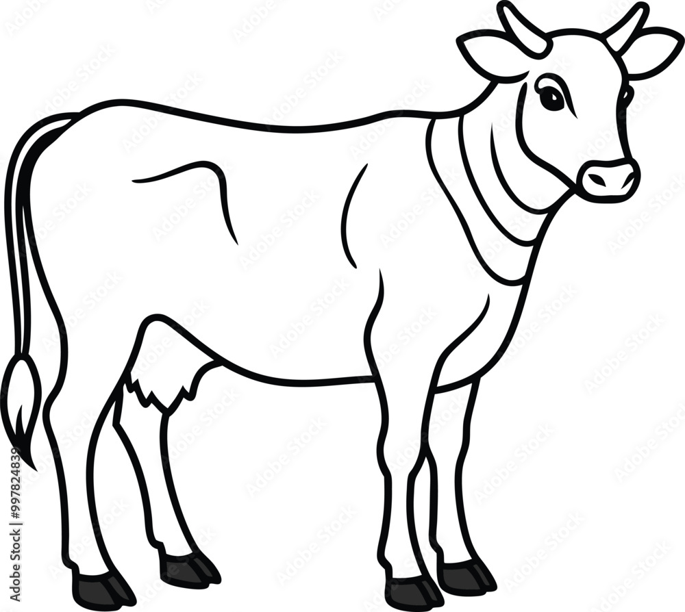 Cow vector silhouette illustration and artwork Cow vector silhouette illustration and artwork