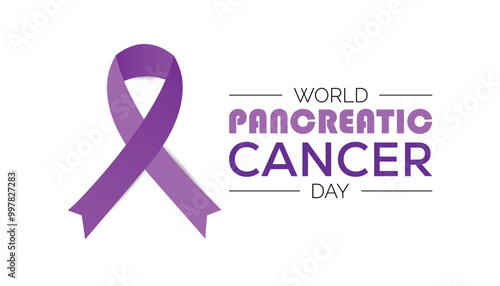 World Pancreatic Cancer Day is observed every year on November. Medical Healthcare Awareness concept. background, placard, banner template Vector illustration design.