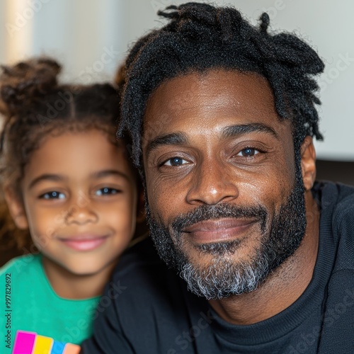 father and daughter portrait