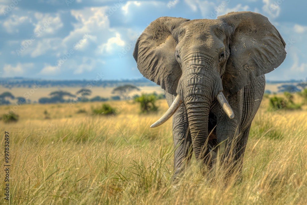 Fototapeta premium elephant in the jungle 