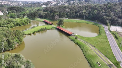 Curitiba Parana. Tingui Park At Curitiba In Parana Brazil. Gardening Landscape. Touristic Attraction. Urban Park. Tingui Park At Curitiba In Parana Brazil. Forest Trees Scene. photo