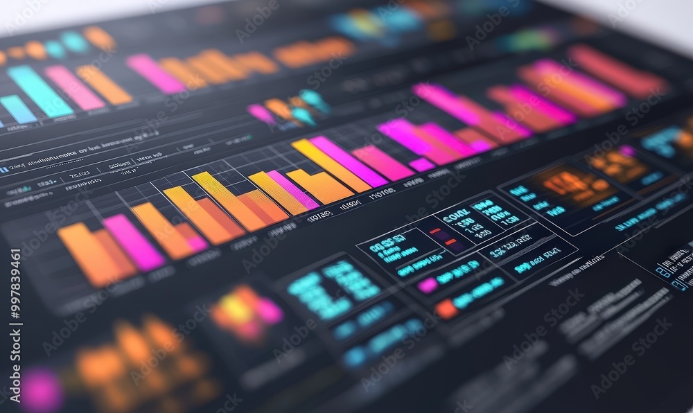 Financial Data and Charts on a Computer Screen. Financial Data and Charts on a Computer Screen.