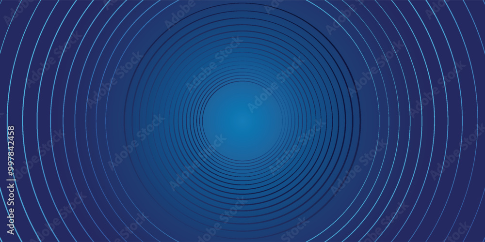 Dark blue abstract vector background with bright and elegant glowing circle lines stacked together, 3D cover of business Dark blue abstract vector background with bright and elegant glowing circle lines stacked together, 3D cover of business