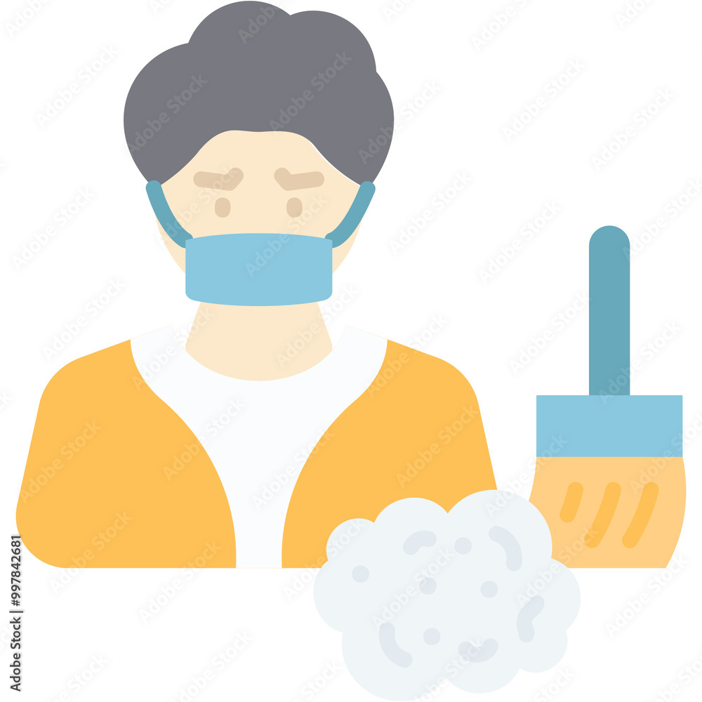 Dust Allergy Illustration Dust Allergy Illustration