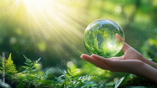 Sustainable Practices in Green Energy Sectors: A Corporate Report on ESG Metrics. Concept Sustainability Reports, Corporate Social Responsibility, Green Technology, ESG Metrics, Environmental Impacts