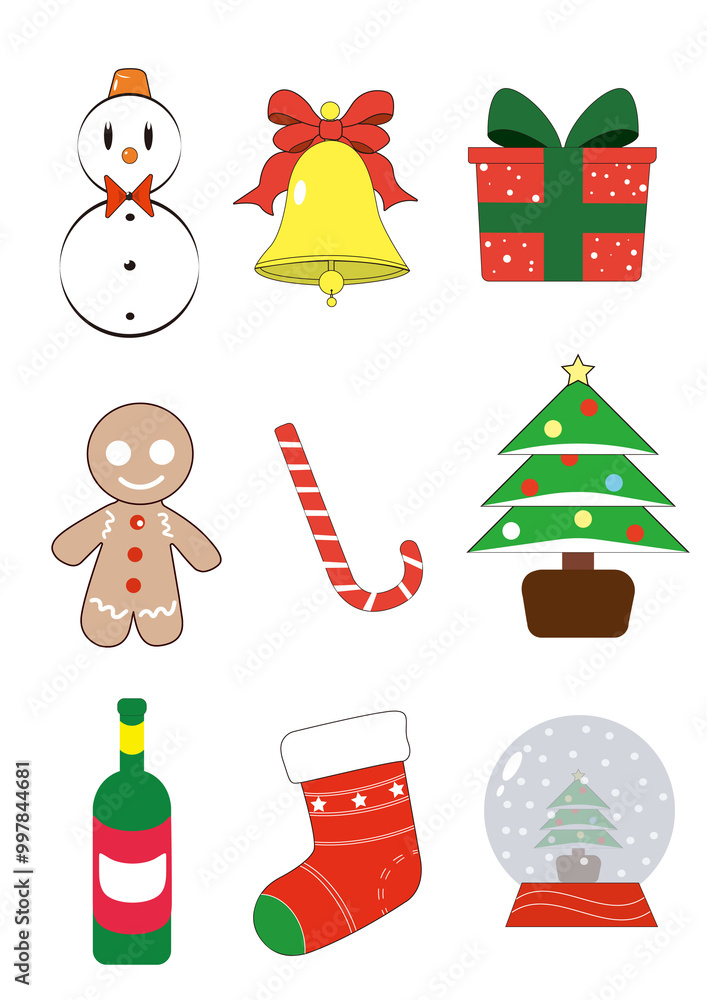 Fototapeta premium クリスマスイラスト素材集