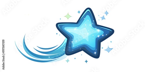 abstract blue star background