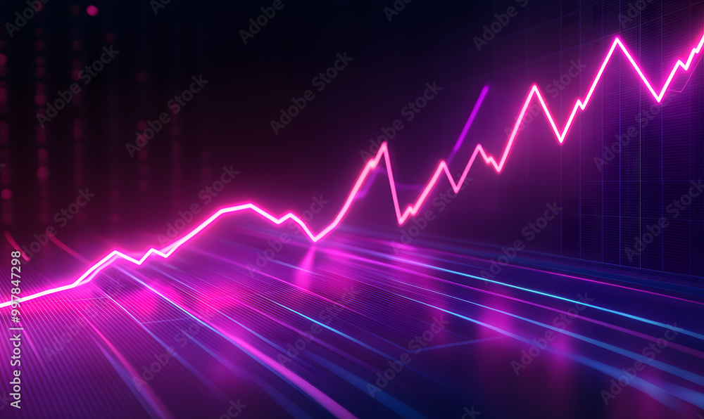 Futuristic Stock Market Chart with Glowing Data or Dynamic Financial Timeline for graphic background Futuristic Stock Market Chart with Glowing Data or Dynamic Financial Timeline for graphic background